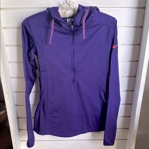 Nike Pro Dri-Fit Women's Vibrant Purple Pullover Jacket